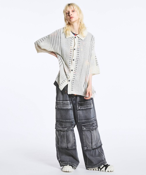 メゾンスペシャル　Maison special 半袖　ニット UNISEX》Prime-Over Short Sleeve Knit Shirt/プライムオーバー