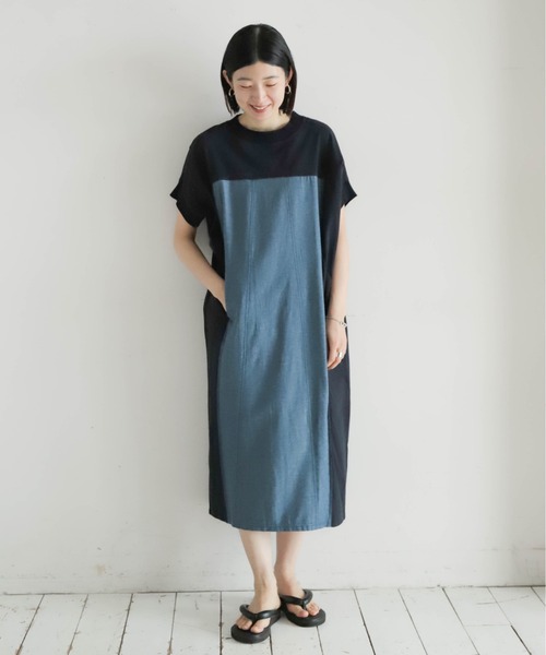NOMBRE　INPAIR　TCカットコンビバンザイワンピース TCカットコンビ リブ付キバンザイワンピース | NOMBRE IMPAIR