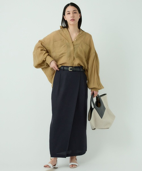 Chaos（カオス）の「Chaos(カオス)/アイアスロータスカート ◆セットアップ可◆（スカート・レディース・ネイビー/ライトベージュ/チャコール・FREE）」の13枚目の写真