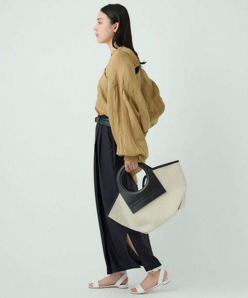 Chaos（カオス）の「Chaos(カオス)/アイアスロータスカート ◆セットアップ可◆（スカート・レディース・ネイビー/ライトベージュ/チャコール・FREE）」の15枚目の写真