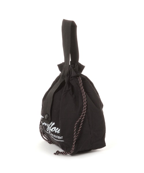 BAYFLOW（ベイフロー）の「BFロゴ入り保冷巾着バッグ（トートバッグ・レディース・ブルー/ブラック・0）」の5枚目の写真