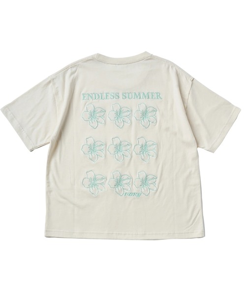 ROXY（ロキシー）の「MINI ONE MORE /ロキシーキッズドロップショルダーバックプリント半袖Tシャツ（Tシャツ/カットソー・キッズ・ナチュラル/パープル/ブラック・140/150/130/120/110/100）」の3枚目の写真