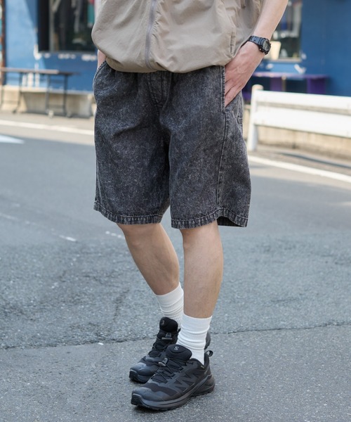 WEGO（ウィゴー）の「WEGO/イージーコットンショーツ（チノパンツ・メンズ・スカイブルー/ブラック/ベージュ/ピンク/グリーン系その他/ブラック系3・SMALL/MEDIUM/LARGE）」の2枚目の写真