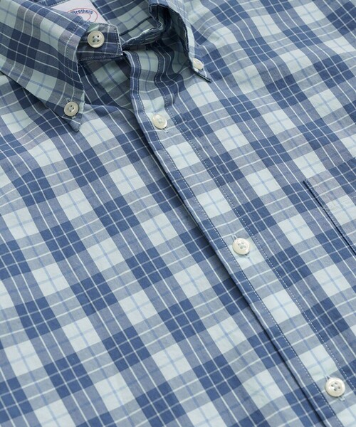 BROOKS BROTHERS(ブルックスブラザーズ)の「コットンポプリン ショートスリーブ フライデーシャツ(シャツ/ブラウス・メンズ・マルチ/ピンク系その他/ホワイト×ブルー/アクア・LARGE/MEDIUM/SMALL/X-LARGE)」の7枚目の写真