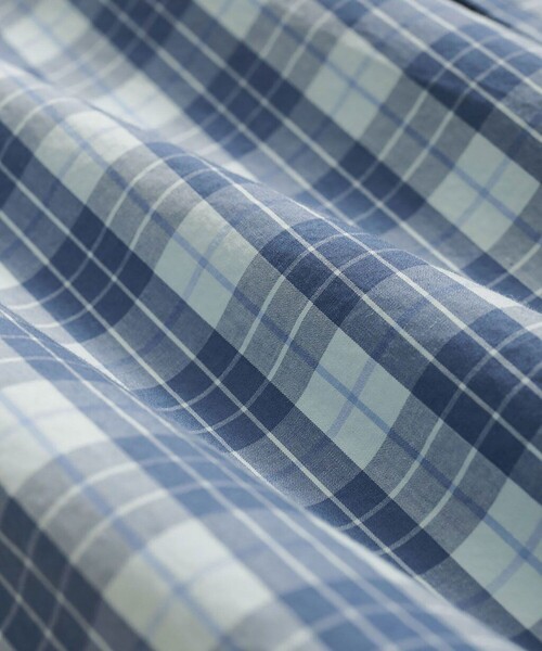 BROOKS BROTHERS(ブルックスブラザーズ)の「コットンポプリン ショートスリーブ フライデーシャツ(シャツ/ブラウス・メンズ・マルチ/ピンク系その他/ホワイト×ブルー/アクア・LARGE/MEDIUM/SMALL/X-LARGE)」の8枚目の写真