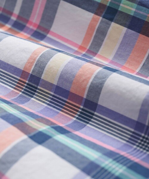 BROOKS BROTHERS(ブルックスブラザーズ)の「コットンポプリン ショートスリーブ フライデーシャツ(シャツ/ブラウス・メンズ・マルチ/ピンク系その他/ホワイト×ブルー/アクア・LARGE/MEDIUM/SMALL/X-LARGE)」の12枚目の写真