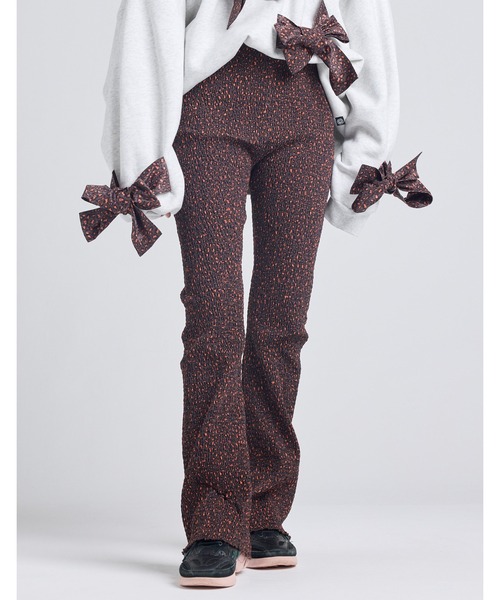 Little sunny bite(リトルサニーバイト)の「/Little Sunny Bite/leopard shirring pants(その他パンツ・レディース・ブルー/ブラウン/アイボリー・MEDIUM/SMALL)」の1枚目の写真