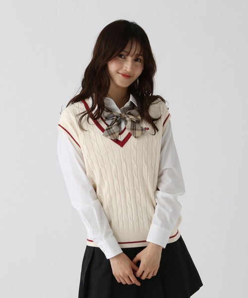 GLOBAL WORK（グローバルワーク）の「ラインサマーベスト/AND YUA ANY/452260（ベスト・キッズ・ベージュ/ネイビー/アイボリー・FREE）」の3枚目の写真