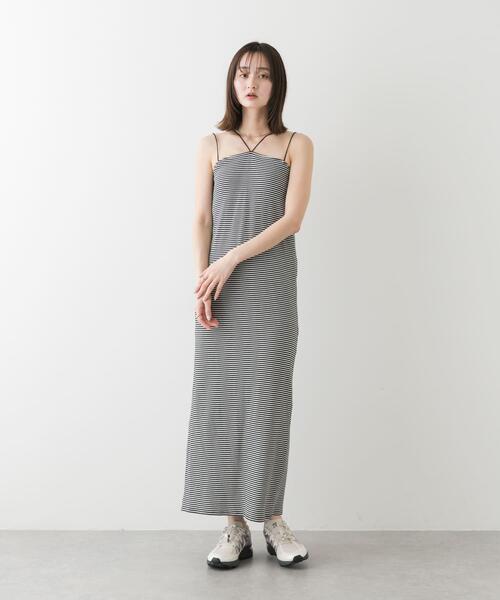 SENSE OF PLACE by URBAN RESEARCH(センスオブプレイスバイアーバンリサーチ)の「ホルターネックカップツキキャミワンピース(ワンピース・レディース・ホワイト系その他/ブラック/グリーン・S/ONE)」の22枚目の写真