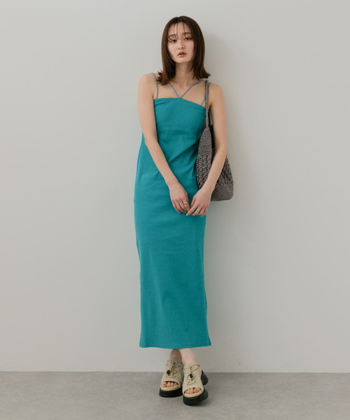 セール】ホルターネックカップツキキャミワンピース（ワンピース