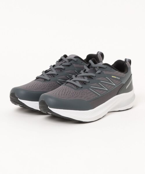 ATHREAM（アスリーム）の「ATHREAM アスリーム メンズ 透湿防水ランニングシューズ【幅広3E/軽量/高反発クッション/滑りにくい】スニーカー 675200（スニーカー・メンズ・ブラック×ブラック/ダークグレー/グレー/ネイビー/ブラック/ブルー系その他・25.5cm/26.5cm/26.0cm/27.5cm/27.0cm/28.0cm/25.0cm）」の4枚目の写真