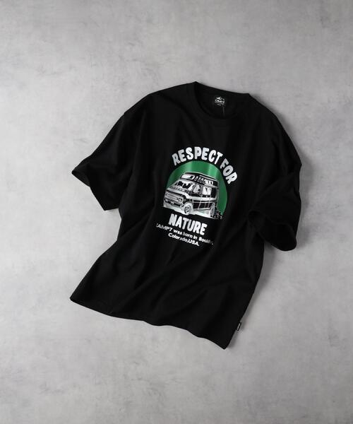 CAMP7(キャンプセブン)の「CAMP7(キャンプ7)【メンズ】グラフィックプリントTシャツ(Tシャツ/カットソー・メンズ・ブラック/ホワイト・M/L/XL)」の4枚目の写真