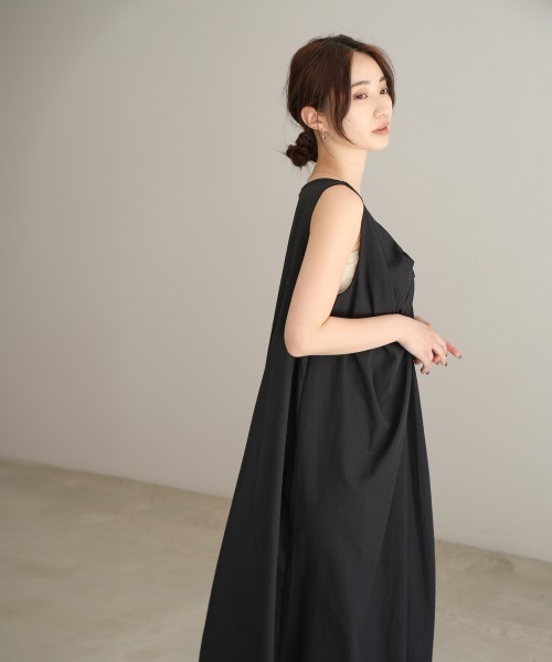 Bab(バブ)の「フロントねじりワンピース(ワンピース・レディース・ブラック/オフホワイト/ライトグリーン・M)」の18枚目の写真