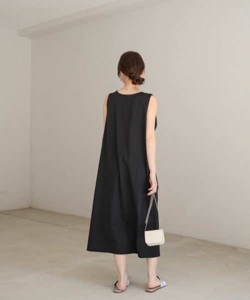 Bab(バブ)の「フロントねじりワンピース(ワンピース・レディース・ブラック/オフホワイト/ライトグリーン・M)」の19枚目の写真