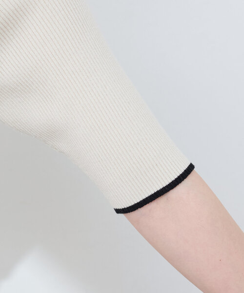 natural couture(ナチュラルクチュール)の「【WEB限定】オフショルアシメネックリブニット(ニット/セーター・レディース・サックスブルー/ネイビー/オフホワイト/ピンク・FREE)」の22枚目の写真