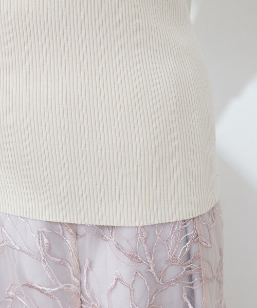 natural couture(ナチュラルクチュール)の「【WEB限定】オフショルアシメネックリブニット(ニット/セーター・レディース・サックスブルー/ネイビー/オフホワイト/ピンク・FREE)」の21枚目の写真