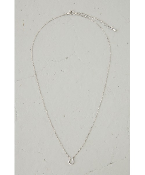 AZUL by moussy（アズールバイマウジー）の「ラインストーンホースシューモチーフネックレス（ネックレス・レディース・ゴールド系その他/シルバー・FREE）」の13枚目の写真