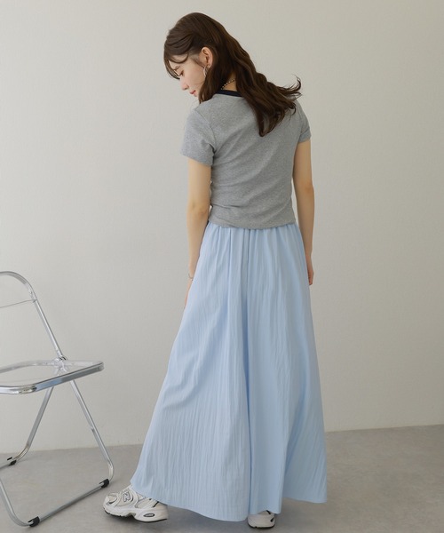 La Belle Lune　M.&KYOKO　ギャザーロングスカート La Belle Lune様専用 M.&KYOKO ギャザーロングスカート