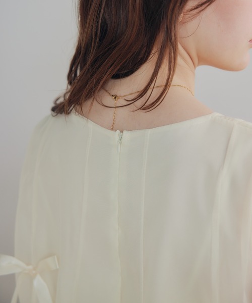 ECREL（エクレール）の「リボンフレアブラウス（シャツ/ブラウス・レディース・アイボリー・FREE）」の9枚目の写真