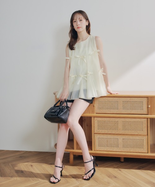 ECREL（エクレール）の「リボンフレアブラウス（シャツ/ブラウス・レディース・アイボリー・FREE）」の11枚目の写真