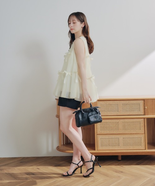 ECREL（エクレール）の「リボンフレアブラウス（シャツ/ブラウス・レディース・アイボリー・FREE）」の12枚目の写真