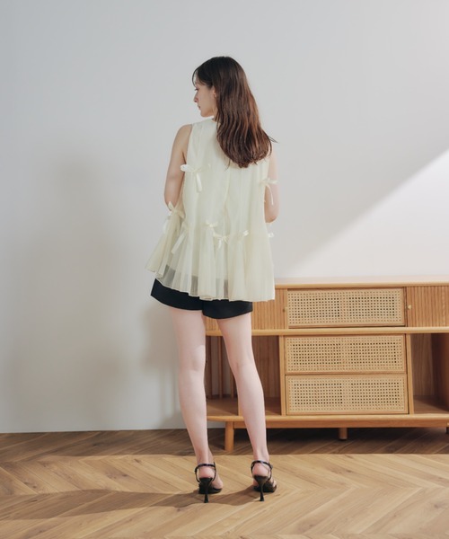 ECREL（エクレール）の「リボンフレアブラウス（シャツ/ブラウス・レディース・アイボリー・FREE）」の13枚目の写真