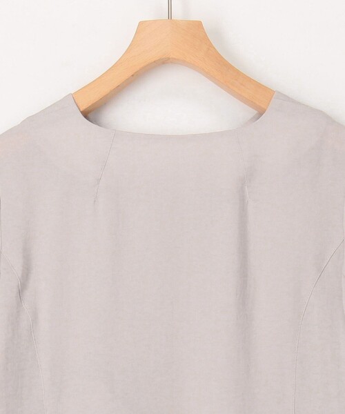 MICO COULIER（ミコクリエ）の「ポリワッシャーカルゼZIPアップジャケット（ブルゾン・レディース・オフホワイト/チャコールグレー/ベージュ・38）」の10枚目の写真