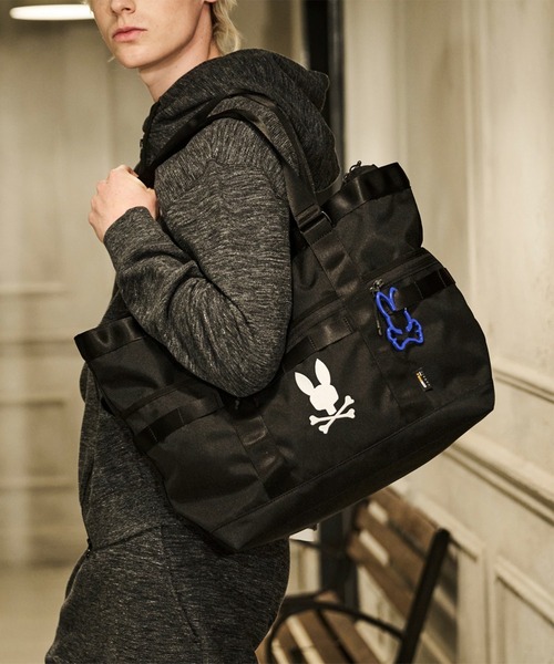 Psycho Bunny（サイコバニー）の「ロゴ刺繍 グロサリーバッグ