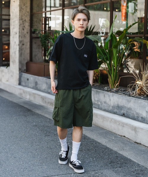 GERRY（ジェリー）の「【GERRY】別注 ボックスロゴ ポイント刺しゅう 半袖ポケットTシャツ（Tシャツ/カットソー・メンズ・ホワイト/ブラック・SMALL/MEDIUM/LARGE/X-LARGE）」の8枚目の写真