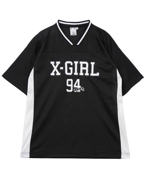 エックスガール ワンピース X-girl（エックスガール）の「STRIPED ZIP UP DRESS（ワンピース
