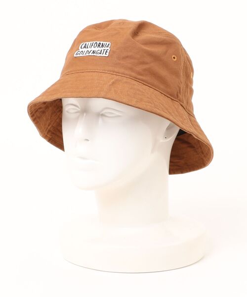 JUNRED(ジュンレッド)の「j.n.r.d/フロント刺繍バケットハット(ハット・メンズ・キャメル・FREE)」の1枚目の写真