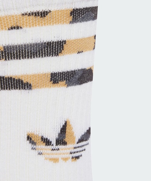 adidas（アディダス）の「レオパード クルーソックス 2足組 アディダスオリジナルス adidas Originals（ソックス/靴下・レディース・ブラウン・X-LARGE/SMALL/MEDIUM/LARGE/kids-XXL）」の3枚目の写真