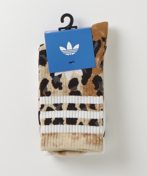 adidas（アディダス）の「レオパード クルーソックス 2足組 アディダスオリジナルス adidas Originals（ソックス/靴下・レディース・ブラウン・X-LARGE/SMALL/MEDIUM/LARGE/kids-XXL）」の5枚目の写真