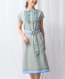 ナラカミーチェ　フリルワンピース NARACAMICIE】フリルワンピース(1(M)9号 パープル): ナラ