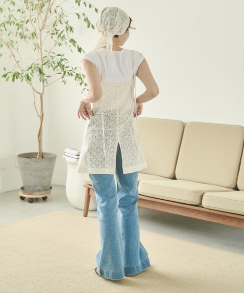 REMOON(リムーン)の「レースキャミワンピースセット(ワンピース・レディース・ブラック/ホワイト・FREE)」の20枚目の写真