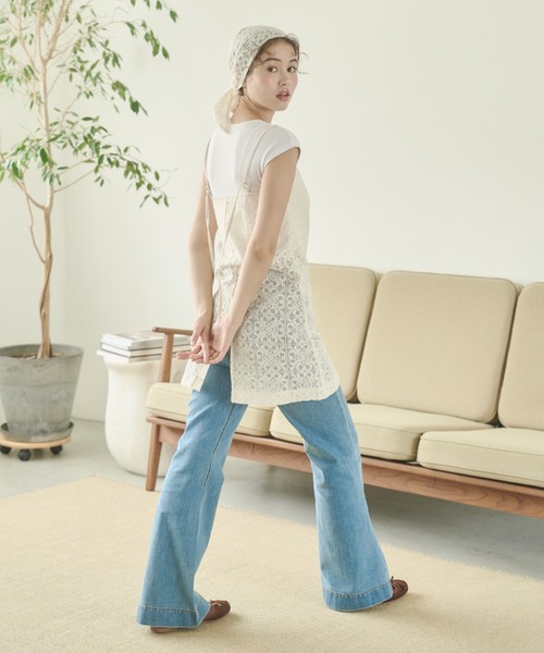 REMOON(リムーン)の「レースキャミワンピースセット(ワンピース・レディース・ブラック/ホワイト・FREE)」の19枚目の写真