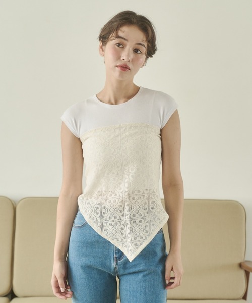 REMOON(リムーン)の「レースキャミワンピースセット(ワンピース・レディース・ブラック/ホワイト・FREE)」の10枚目の写真