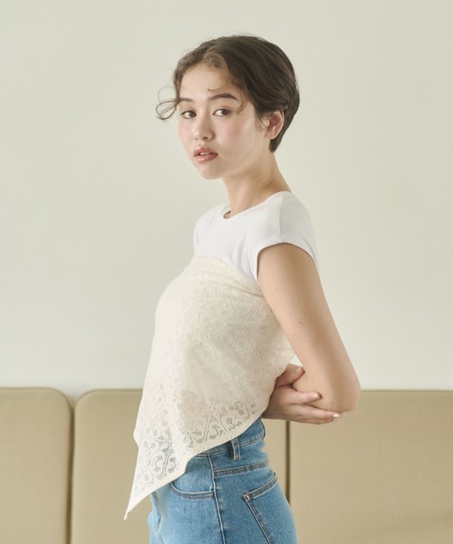 REMOON(リムーン)の「レースキャミワンピースセット(ワンピース・レディース・ブラック/ホワイト・FREE)」の11枚目の写真