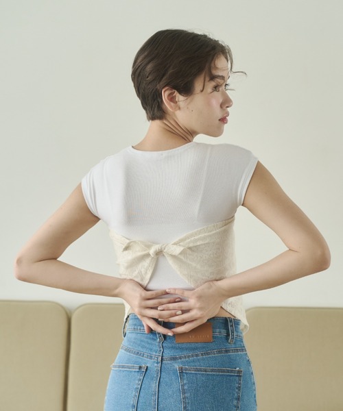 REMOON(リムーン)の「レースキャミワンピースセット(ワンピース・レディース・ブラック/ホワイト・FREE)」の14枚目の写真