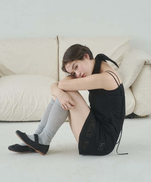 REMOON(リムーン)の「レースキャミワンピースセット(ワンピース・レディース・ブラック/ホワイト・FREE)」の9枚目の写真