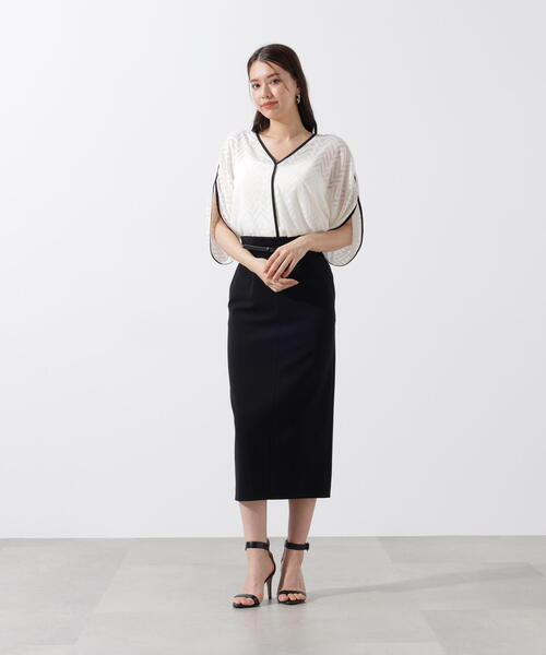 セール】◇パイピングシアーブラウス（シャツ/ブラウス