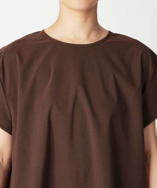 BARNYARDSTORM（バンヤードストーム）の「BARNYARDSTORM / リネンストレッチＡラインプルオーバー＜セットアップ対応＞（シャツ/ブラウス・レディース・ブラウン/ブラック・M/S）」の22枚目の写真