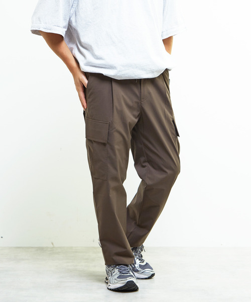 MEN'S MELROSE(メンズメルローズ)の「《WEB限定》【全6サイズ展開】クールエアストレッチテーパードカーゴパンツ(カーゴパンツ・メンズ・ブラック/カーキ・2/4/6/3/5/7)」の3枚目の写真