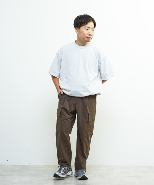 MEN'S MELROSE(メンズメルローズ)の「《WEB限定》【全6サイズ展開】クールエアストレッチテーパードカーゴパンツ(カーゴパンツ・メンズ・ブラック/カーキ・2/4/6/3/5/7)」の4枚目の写真