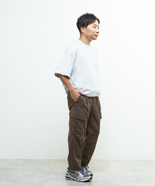 MEN'S MELROSE(メンズメルローズ)の「《WEB限定》【全6サイズ展開】クールエアストレッチテーパードカーゴパンツ(カーゴパンツ・メンズ・ブラック/カーキ・2/4/6/3/5/7)」の6枚目の写真