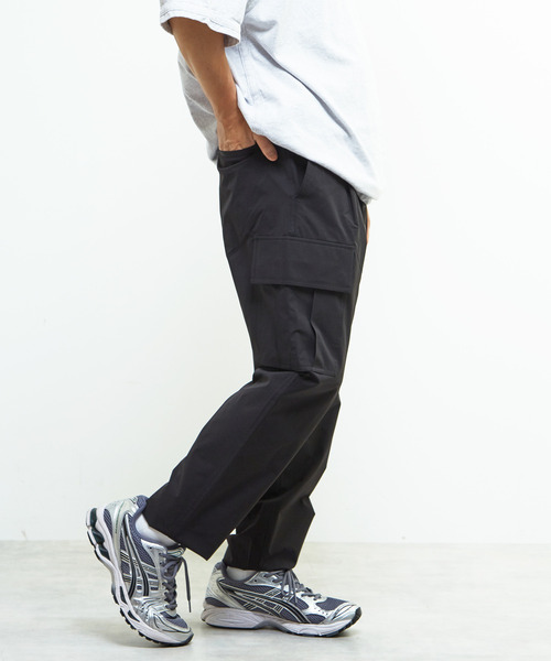 MEN'S MELROSE(メンズメルローズ)の「《WEB限定》【全6サイズ展開】クールエアストレッチテーパードカーゴパンツ(カーゴパンツ・メンズ・ブラック/カーキ・2/4/6/3/5/7)」の8枚目の写真