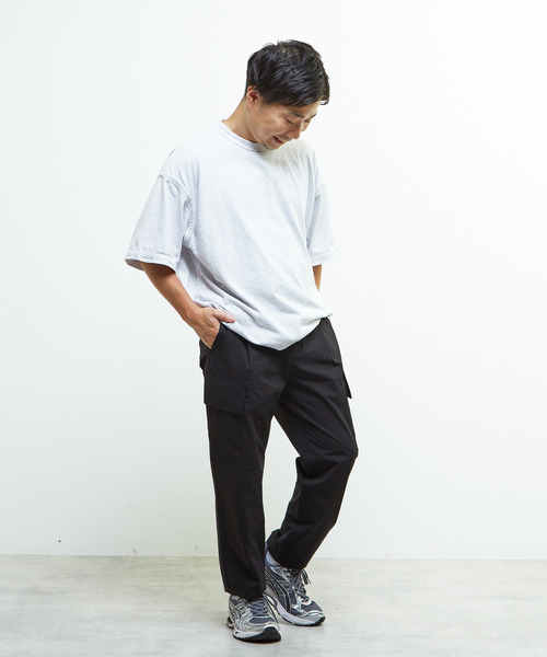 MEN'S MELROSE(メンズメルローズ)の「《WEB限定》【全6サイズ展開】クールエアストレッチテーパードカーゴパンツ(カーゴパンツ・メンズ・ブラック/カーキ・2/4/6/3/5/7)」の11枚目の写真