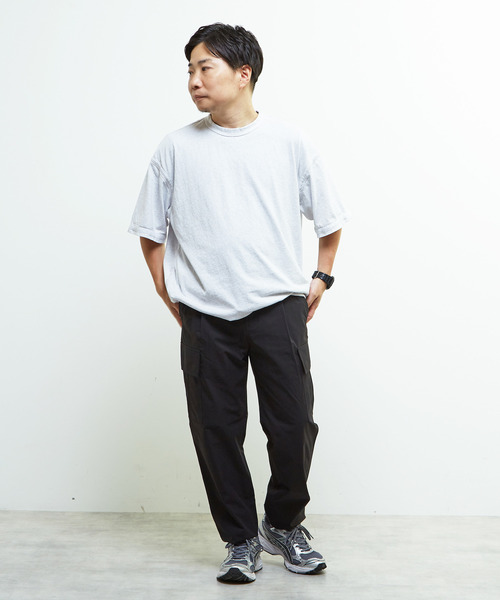 MEN'S MELROSE(メンズメルローズ)の「《WEB限定》【全6サイズ展開】クールエアストレッチテーパードカーゴパンツ(カーゴパンツ・メンズ・ブラック/カーキ・2/4/6/3/5/7)」の12枚目の写真