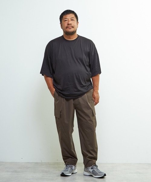 MEN'S MELROSE(メンズメルローズ)の「《WEB限定》【全6サイズ展開】クールエアストレッチテーパードカーゴパンツ(カーゴパンツ・メンズ・ブラック/カーキ・2/4/6/3/5/7)」の18枚目の写真