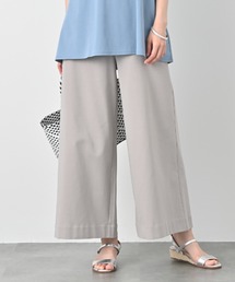 aunt lily（アントリリー）の「タック入りキュロットパンツ｜綿混 キュロット ワイド シンプル 楽ちん 春夏（その他パンツ）」